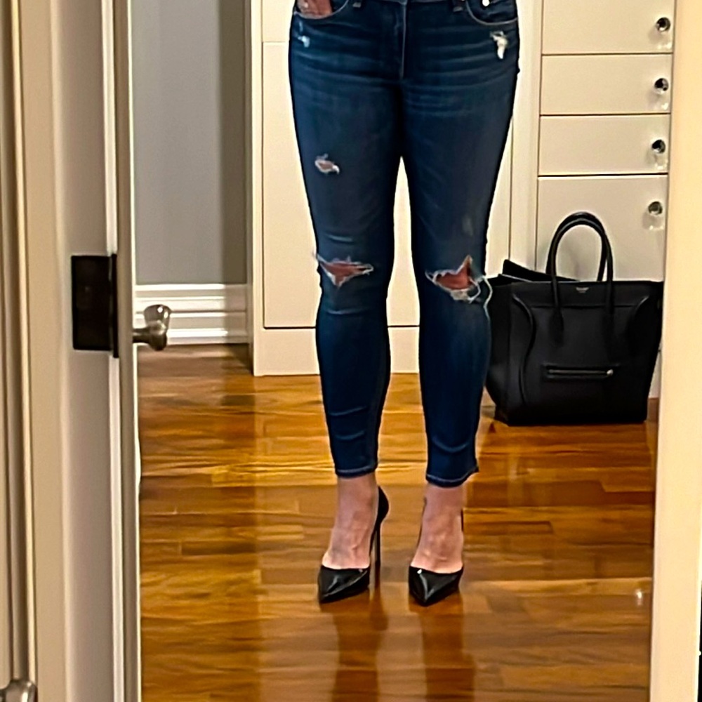 rag & bone skinny jeans with rips